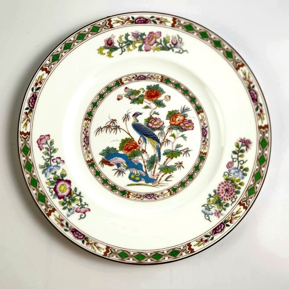 Vintage Bread & Butter Plate Kutani Crane by WEDGWOOD - 6" Diameter